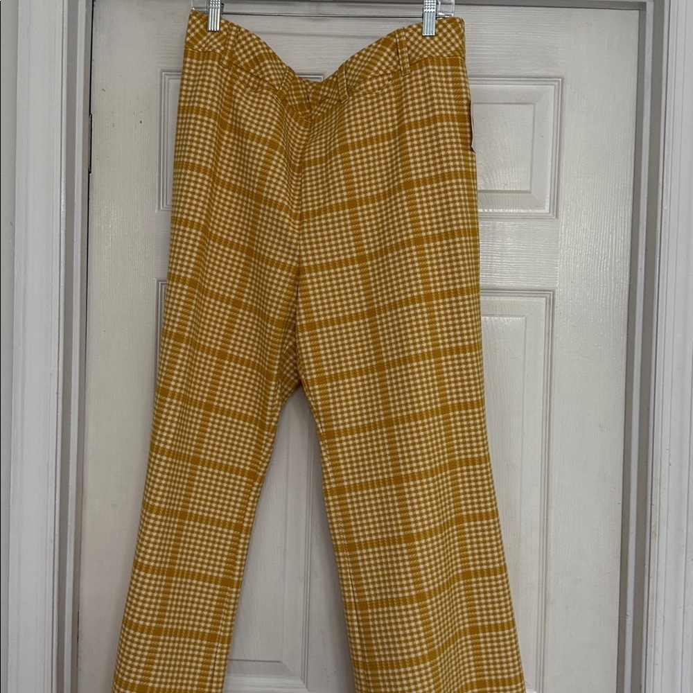 Anthropologie Retro Maeve Plaid Tartan Double-Breasted Blazer NWT, sz 14 - Picture 11 of 16